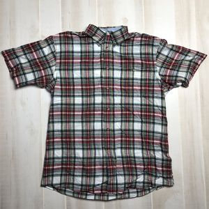 Orvis Red Green and White Plaid Men's Shirt